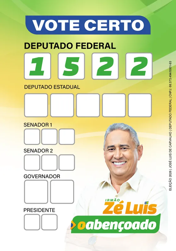Santinho Irmão Zé Luís Verso